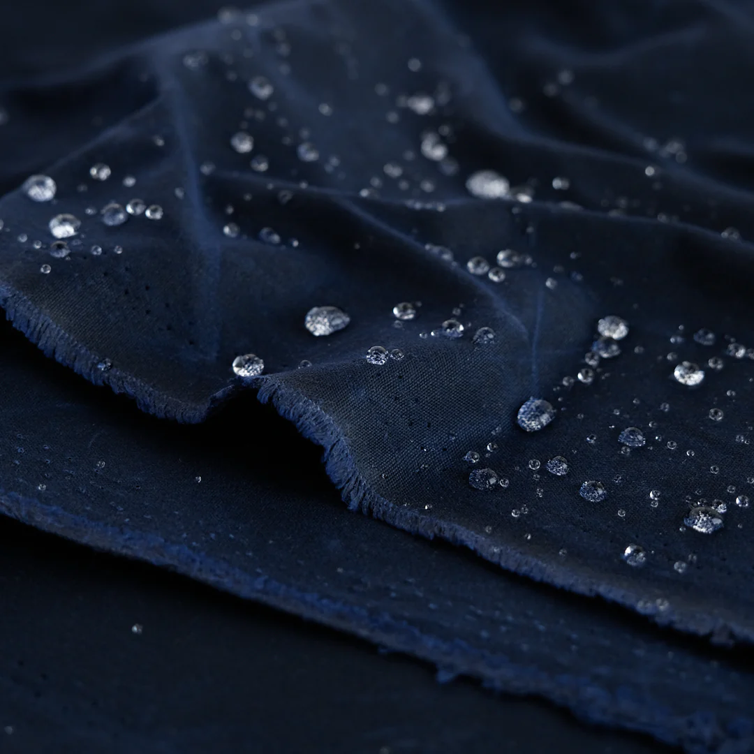 Waxed Cotton Canvas - Navy