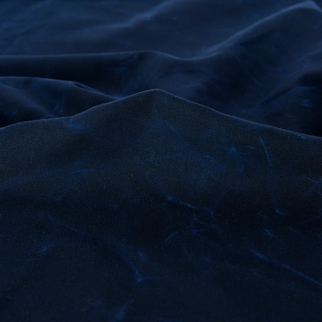 Waxed Cotton Canvas - Navy - Image 3