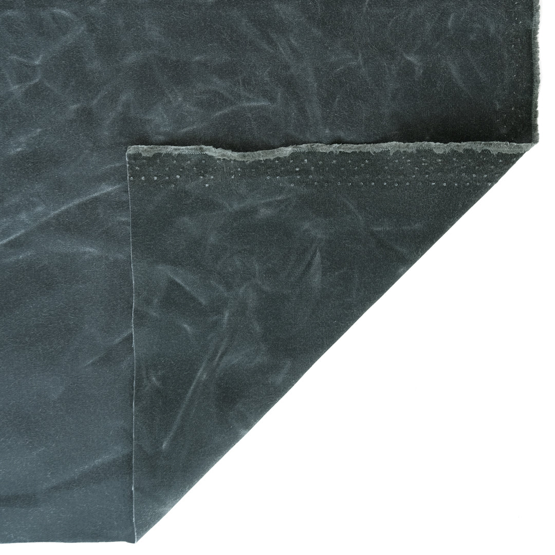 Waxed Cotton Canvas - Slate - Image 2
