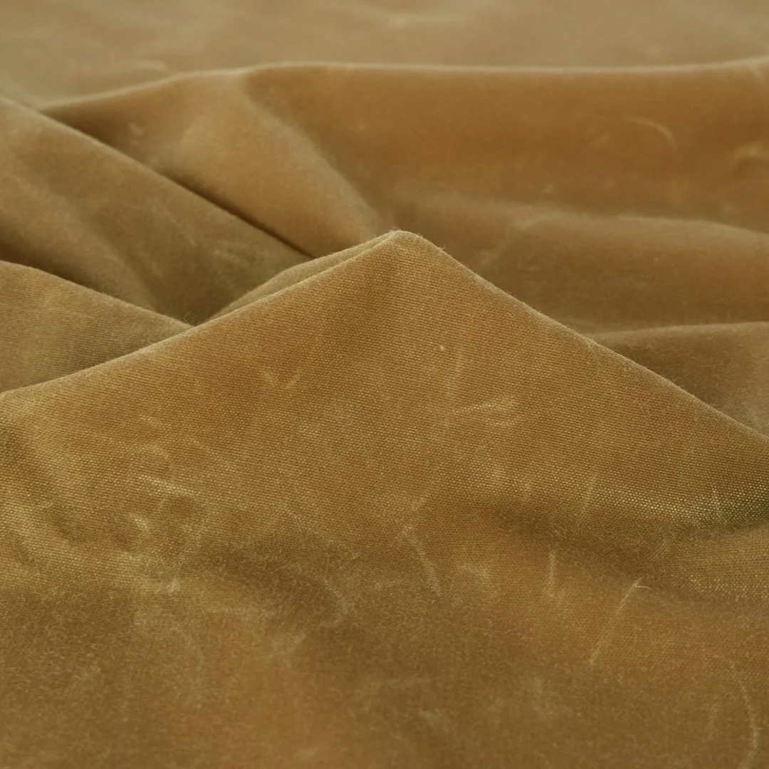 Waxed Cotton Canvas - Tobacco - Image 2
