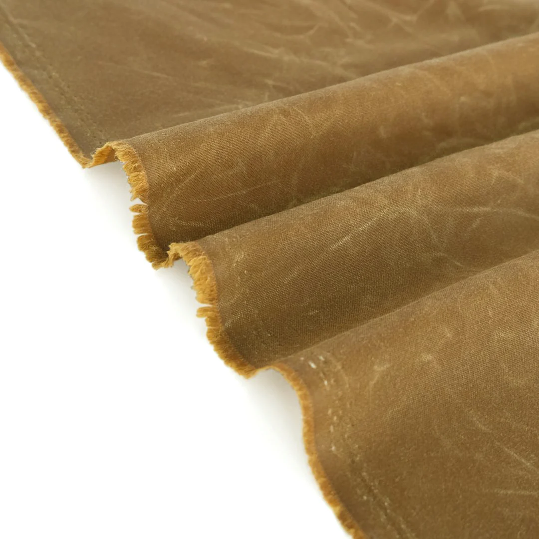 Waxed Cotton Canvas - Tobacco - Image 3