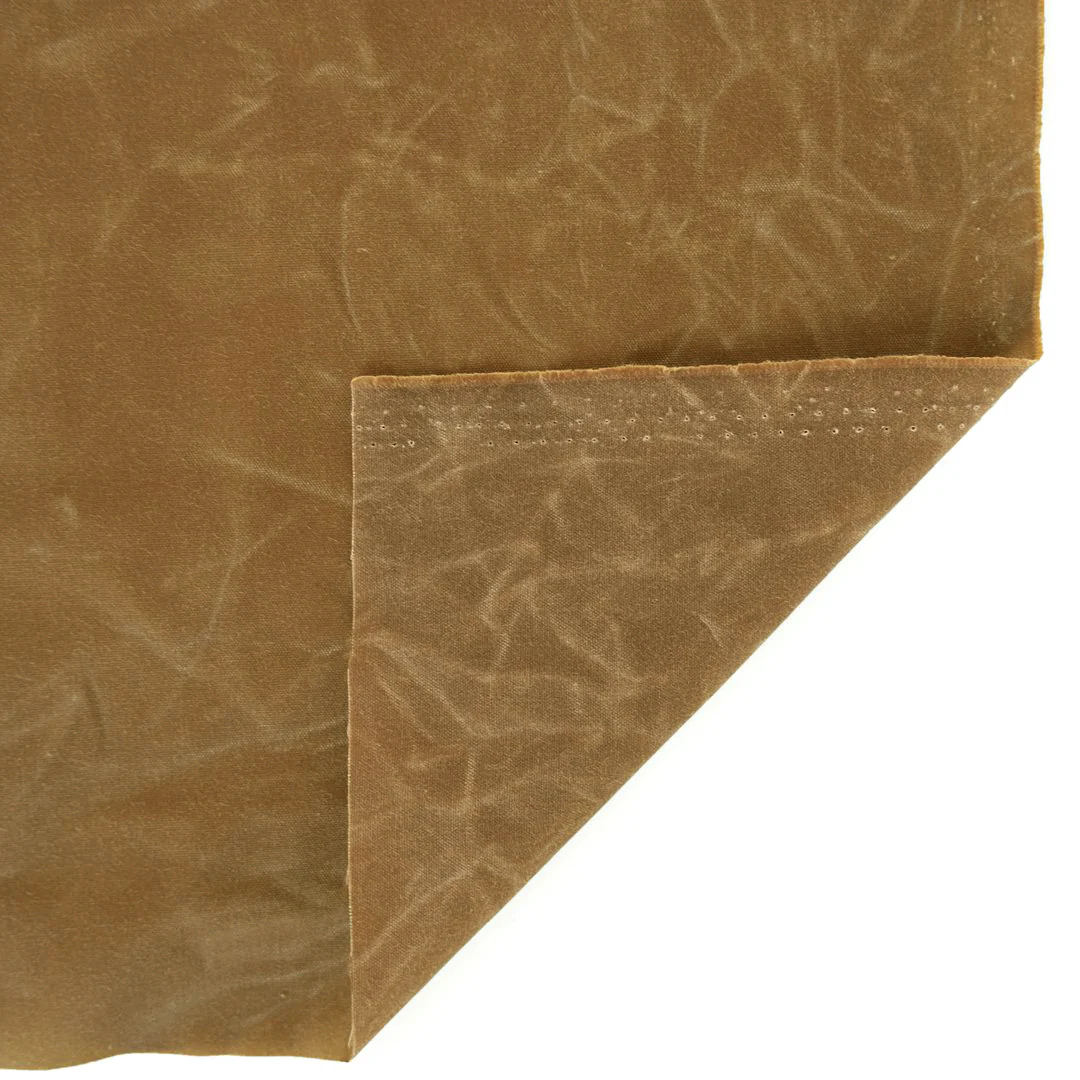 Waxed Cotton Canvas - Walnut - Image 2