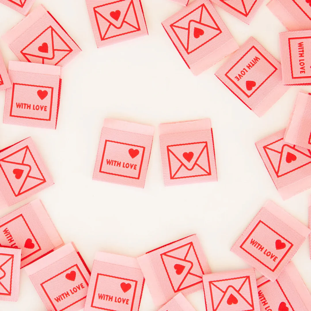 WITH LOVE ENVELOPE Labels by Sarah Hearts