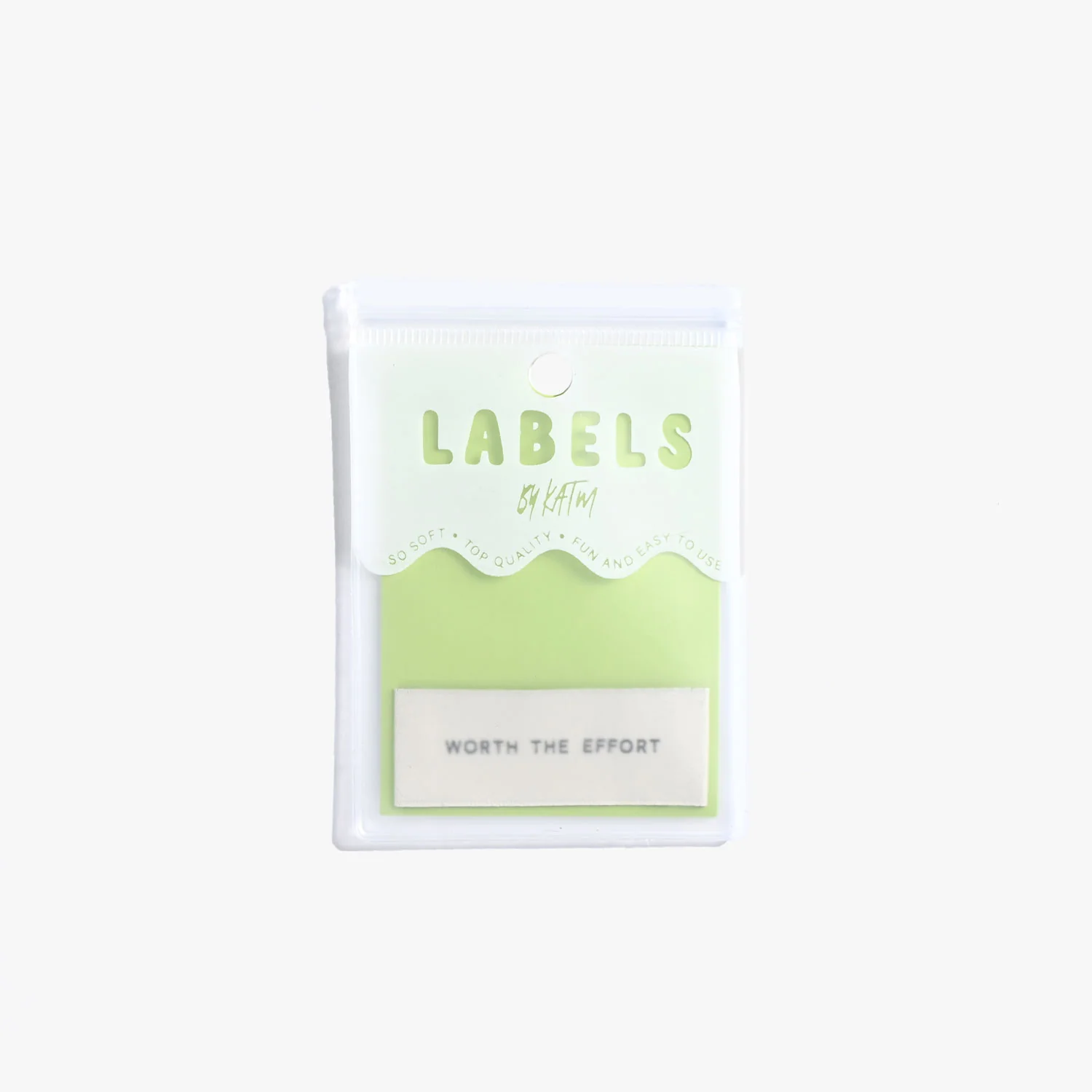 WORTH THE EFFORT Woven Labels - Image 2