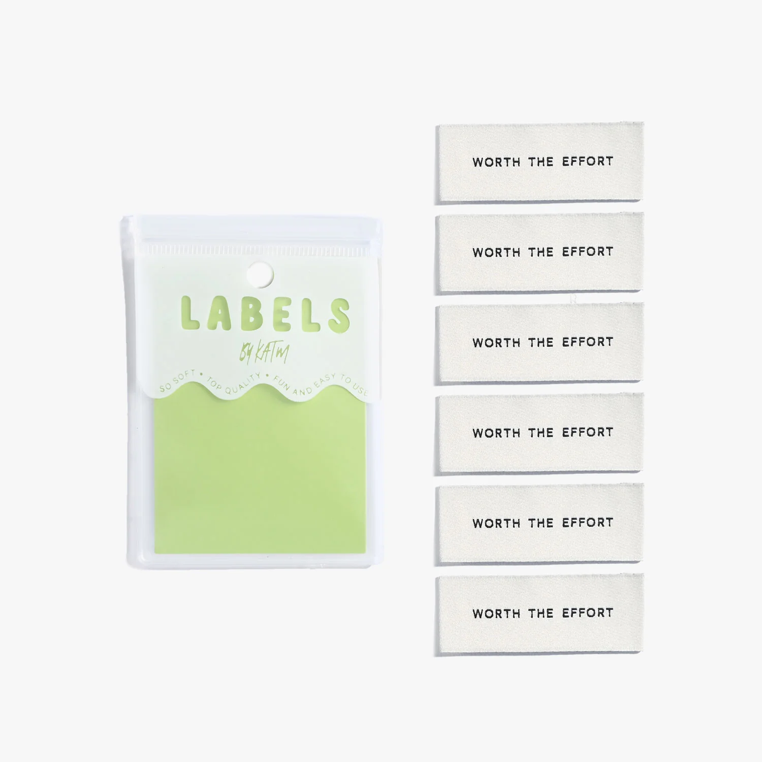 WORTH THE EFFORT Woven Labels - Image 4