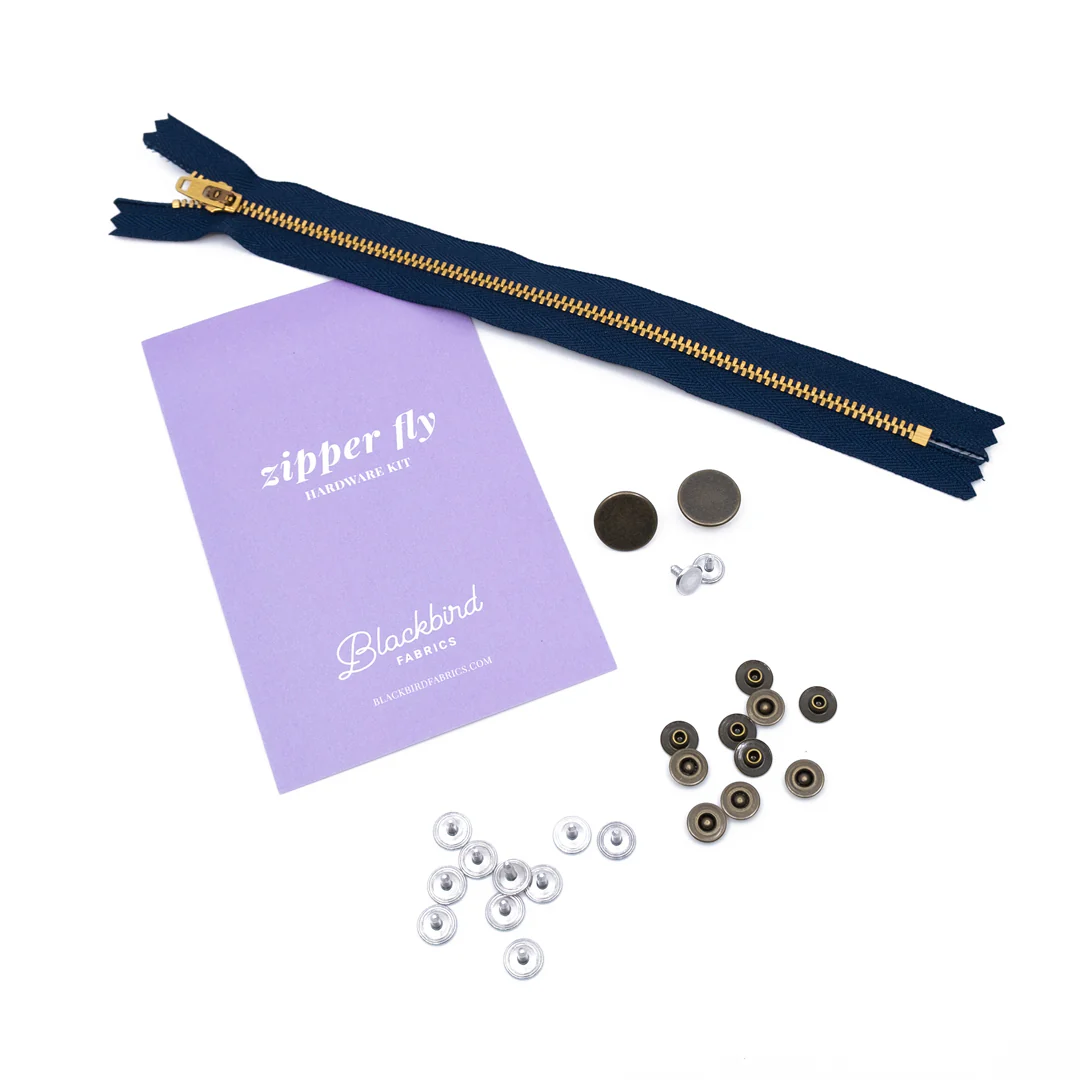Zipper Fly Jeans Hardware Kit