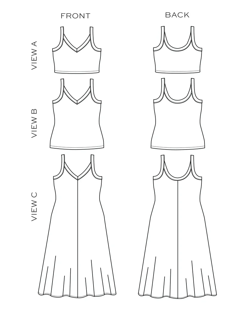 Zoey Tank & Dress - True Bias, Size 14-32 - Image 8